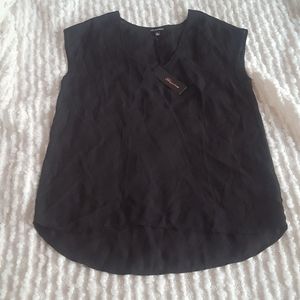Shinestar Black Sleevesless Scoopneck Blouse